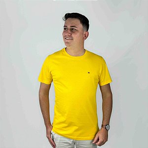 Camiseta Tommy Hilfiger Amarelo Essential