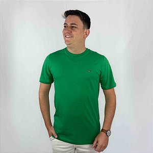 Camiseta Tommy Hilfiger Verde bandeira Essential