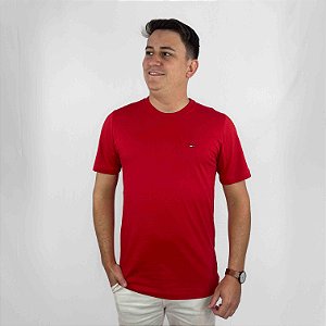 Camiseta Tommy Hilfiger Vermelho Essential
