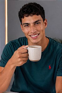 Camiseta Ralph Lauren Verde Musgo Logo Clássico Vermelho