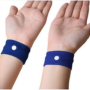 Pulseira Terapêutica Anti Enjoo Azul Gravida Gestante Nausea Band