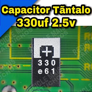 Capacitor Tântalo 330uf 2.5v Substituição Nec Tokin Ps3 2R5TPE330M9