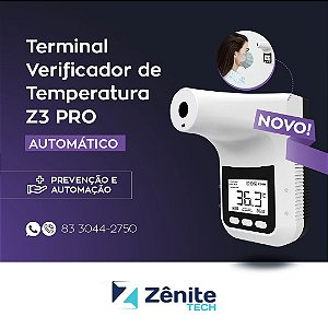 Termômetro Automático Sem Contato - Z3 PRO - até 12x