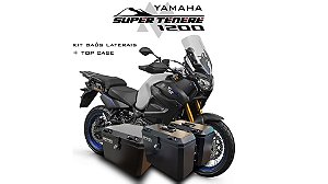 KIT BAÚS LATERAIS + TOP CASE 43L YAMAHA SUPER TÉNÉRÉ 1200 COM SUPORTES!