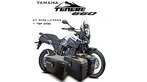 KIT BAÚS LATERAIS LIVI + TOP CASE 43L YAMAHA XT660Z TÉNÉRÉ!