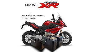 KIT BAÚS LATERAIS LIVI 35L + TOP CASE 50L BMW S1000XR COM SUPORTES!