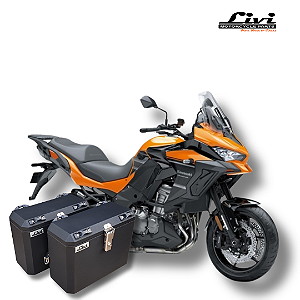 BAÚS LATERAIS LIVI 35L KAWASAKI VERSYS 1000 2016 ACIMA + SUPORTES