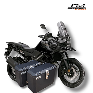 BAÚS LATERAIS 35L SUZUKI V-STROM 1050 COM SUPORTE!