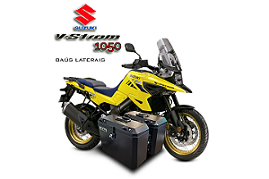 BAÚS LATERAIS 35L SUZUKI V-STROM 1050 COM SUPORTE!