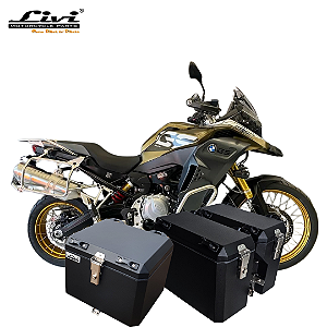 KIT BAÚS LATERAIS LIVI 30L/37L+ TOP CASE 43L  BMW ADV 850,1200,1250