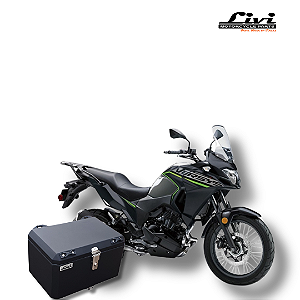 BAÚ CENTRAL TOP CASE 50L KAWASAKI VERSYS X-300 COM SUPORTE