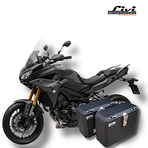 BAÚS LATERAIS LIVI 35L MT-09 TRACER (ATÉ 2018) + SUPORTES