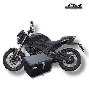 Baú Central Top Case 50 Litros Livi  Bajaj Dominar 400 Suporte.