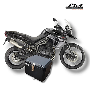 Baú Top case LIVI 43L Triumph Tiger 800 XC/ABS/XRX/XCA/XCX/XR  + Suporte.