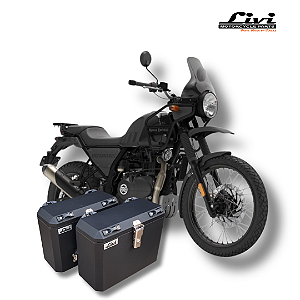 BAÚS LATERAIS LIVI 35L ROYAL ENFIELD HIMALAYAN 400/411 + SUPORTES