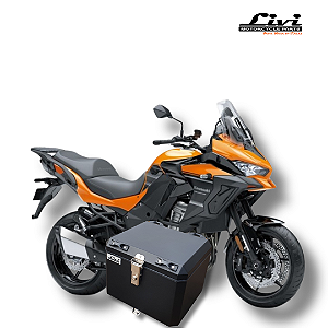 Baú Central Top Case 43 Litros Livi Exclusivo Para Kawasaki Versys 1000 2016 em diante + Suporte.