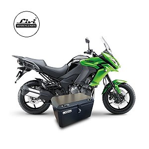 Baú Central Top Case 50 Litros Livi Exclusivo Para Moto Kawasaki Versys 1000 2016 em diante + Suporte