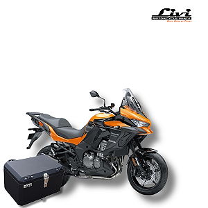 BAÚ CENTRAL TOP CASE LIVI 50L KAWASAKI VERSYS 1000 ATÉ 2015 + SUPORTE