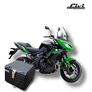 Baú Central Top Case LIVI 43 Litros Versys 650 2016 em diante + Suporte.