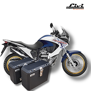Baús laterais 35L Honda Transalp XL700V + SUPORTES
