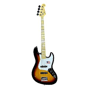 Baixo SX SJB75 Sunburst Corpo em Ash 4 cordas