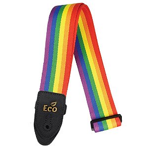 Alça Correia Basso Eco Rainbow 03 Arco Iris Guitarra Violão