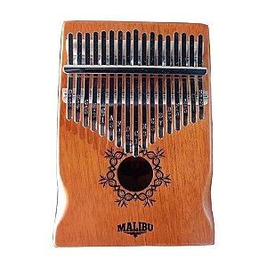 Kalimba Malibu Kb50 Dó 17 Notas Mahogany Mogno