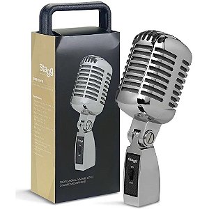 Microfone Vintage Stagg Sdmp100 Cr Cromado