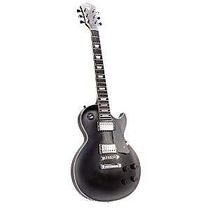 Guitarra Phx Lp-5 Flamed Maple Black Preta