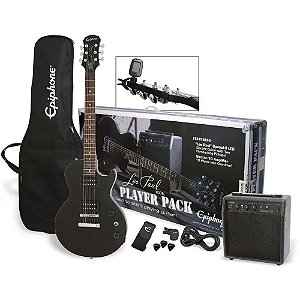 Kit Guitarra Epiphone Les Paul Player Pack + amplificador