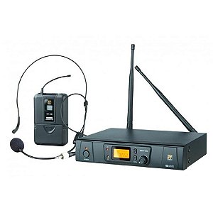 Microfone Sem Fio Staner SRW48S BT48 Headset lapela uhf