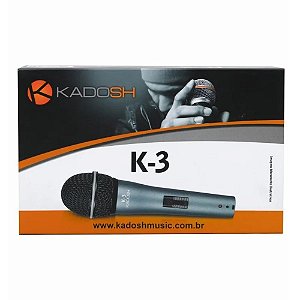 Microfone Kadosh K-3 com fio Dinâmico profissional 25869