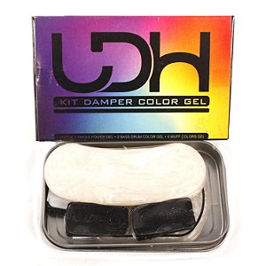 Kit Abafador para Bateria Damper Color Gel Luen Preto 98254