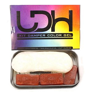 Kit Abafador para Bateria Damper Color Gel Luen Cobre 98256 - Loja