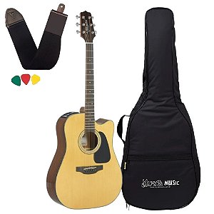 Kit Violão Takamine Gd30Ce Correia Bag Luxo