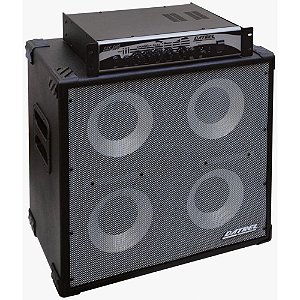 Amplificador Cabeçote + caixa 4x10 p/ baixo Datrel Bas 400w