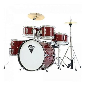 Bateria Infantil Phx Bumbo 16’ Ds516c RD Vinho Profissional