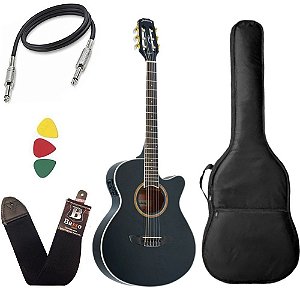 Kit Violão Strinberg Vienna Ve30c Nylon Elétrico Capa Bag