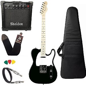 Kit Guitarra Strinberg Tc120s Telecaster Amplificador Completo