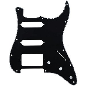 Escudo para Guitarra Stratocaster preto HSS BWB Ronsani
