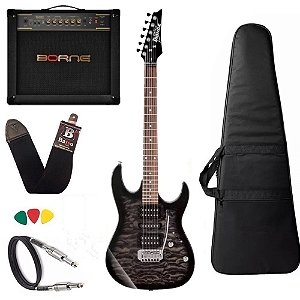 Kit Guitarra Ibanez Gio GRX 70QA + amplificador Vorax 1050