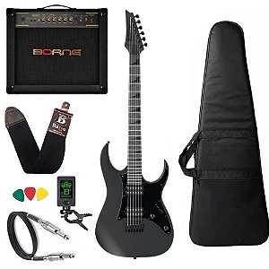 Kit Guitarra Ibanez Grgr 131ex fosco amplificador Vorax 1050