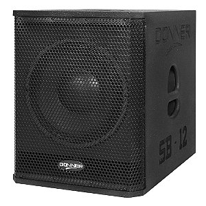 Subwoofer Ativo  Donner 12’ 120w Sub12A Preto