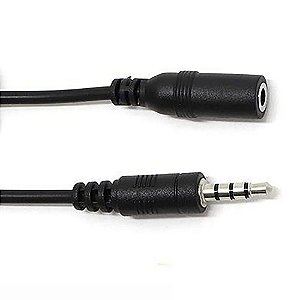 Cabo p2 macho e fêmea extensor fone 2 Metros Star Cable