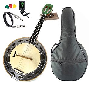 Banjo Rozini Rj11 Elétrico Bag Kit Completo