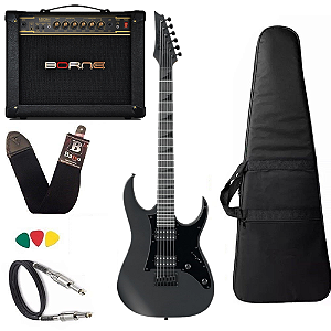 Kit Guitarra Ibanez GRGR 131EX BKF cubo Borne Vorax 630