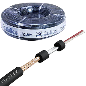 100mt Rolo de Cabo microfone Tiaflex Balanceado stereo 2x030