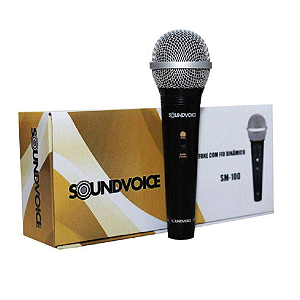 Microfone com fio Soundvoice sm-100