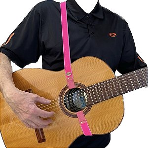 Correia Alça de Violão acústico Laçoclass Rosa Pink