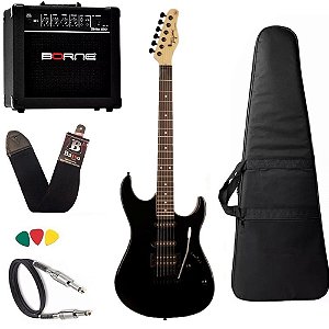 Kit Guitarra Tagima TG510 Preto + Amplificador Borne G30